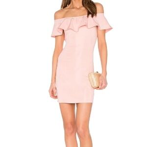 Capulet x REVOLVE Eva Off the Shoulder Mini Dress in Blush size small